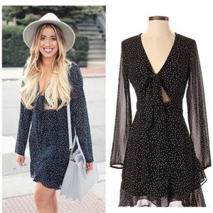 Cotton Candy LA Black Polka Dot Dress size M - Bloomingdale’s